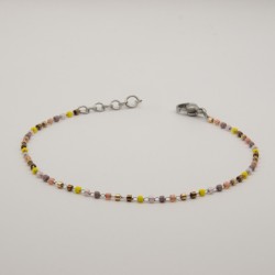multicolor cilinder fijn geschakeld armbandje