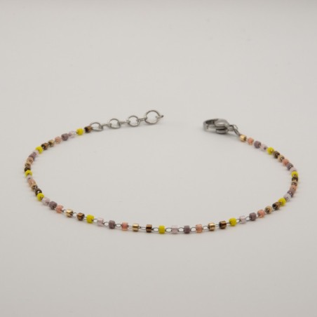 multicolor cilinder fijn geschakeld armbandje