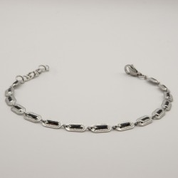 zwarte plaatjes geschakeld armbandje