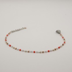 multicolor cilinder fijn geschakeld armbandje