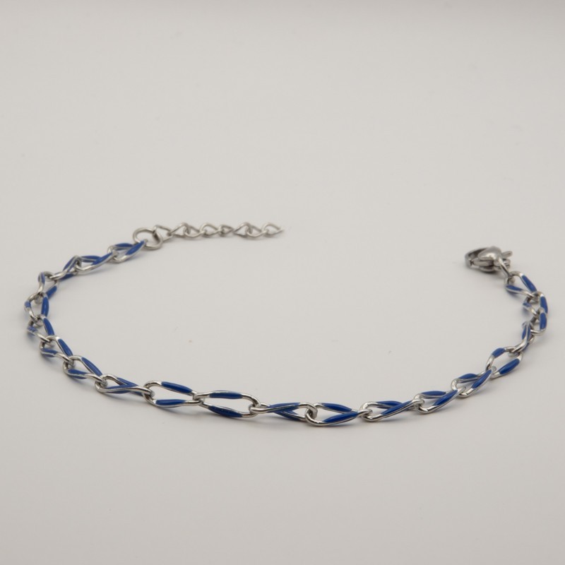 donkerblauw geschakeld armbandje donkerblauw geschakeld armbandje