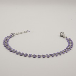 lila blaadjes armband