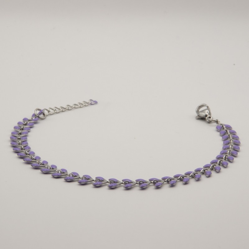 lila blaadjes armband lila blaadjes armband