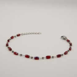 rood cilinder geschakeld armbandje