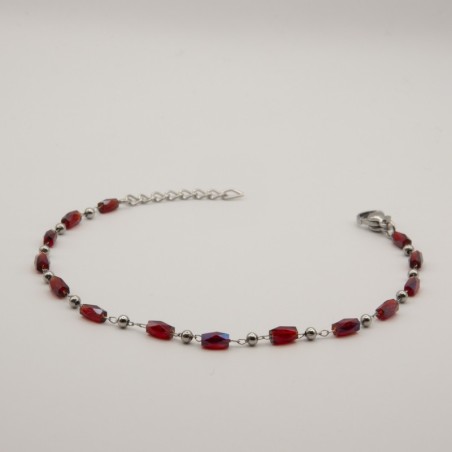 rood cilinder geschakeld armbandje
