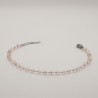 lichtroze doorzichtige kraal armbandje