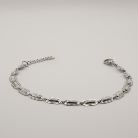 witte plaatjes armbandje